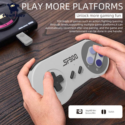 New SF900 Home Two-player TV Game Console SFC Versus Wireless Joystick Children's Electronics